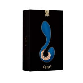 Gpop 2 Indigo Blue Gift Box - Мужской вибратор для стимуляции простаты, 12.5х2.8 см (синий)