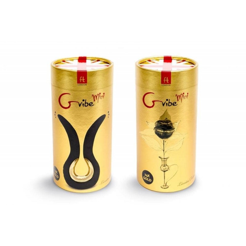 Вибратор Gvibe Mini Gold от Gvibe (FT London), с 24-каратным золотом. Лимитированная серия!