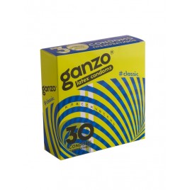 Презервативы Ganzo Classic, классические, латекс, 18 см, 30 шт