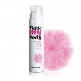 Массажная хрустящая пенка TICKLE MY BODY Сахарная вата 150мл