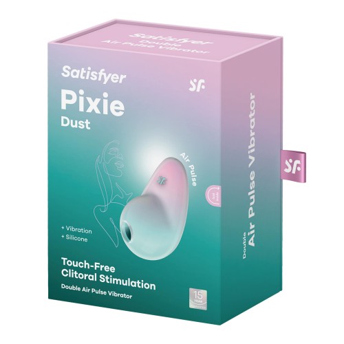 Вакуумно-волновой клиторальный вибростимулятор Satisafyer Pixie Dust (mint/pink)