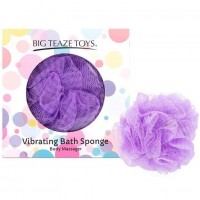 Губка для ванны с вибропулей Big Teaze Toys Bath Sponge Vibrating, фиолетовая