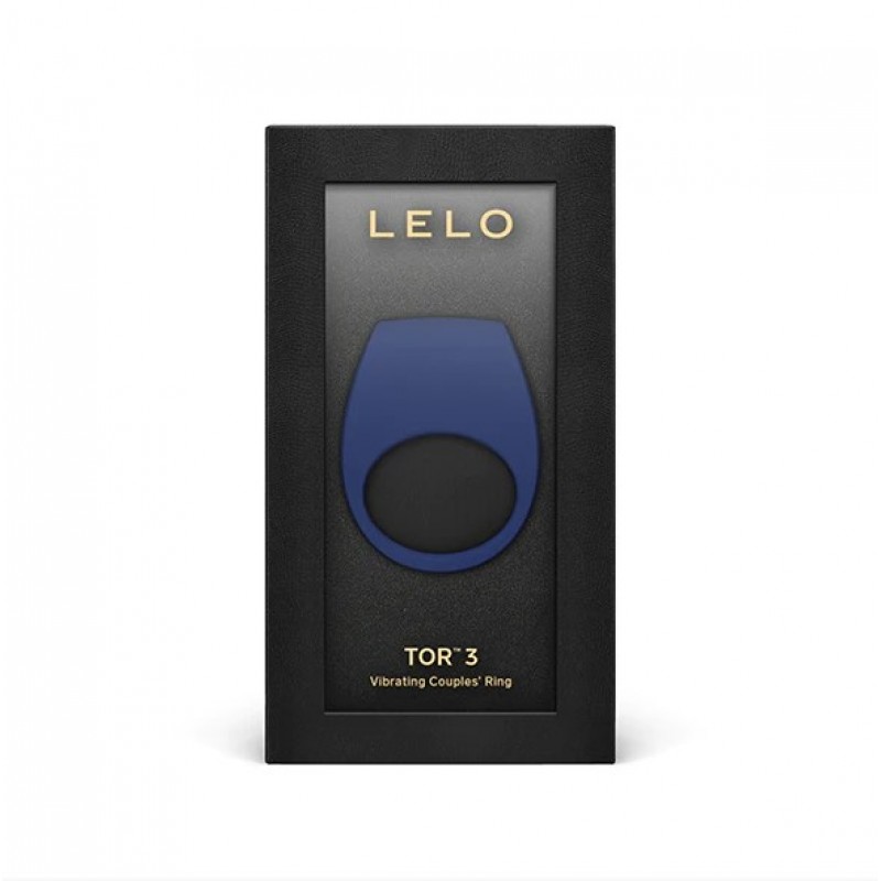 Lelo Tor 3 - эрекционное виброкольцо для пар с подключением к приложению, синий