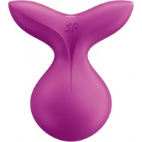 Перезаряжаемый мини-массажер Satisfyer Viva La Vulva 3 малиновый