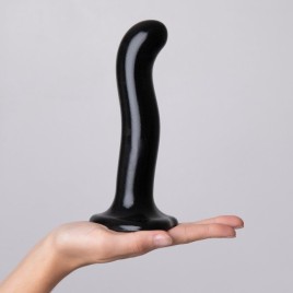 Изогнутый фаллоимитатор Strap-on-me DILDO POINT P&G S на присоске, черный