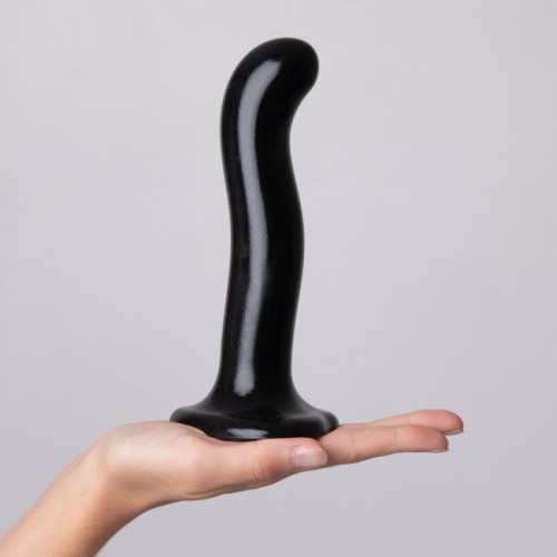 Изогнутый фаллоимитатор Strap-on-me DILDO POINT P&G S на присоске, черный