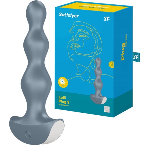 Анальная виброёлочка Satisfyer Lolli-Plug 2 серая