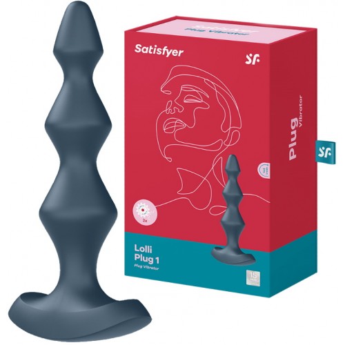 Изображение Satisfyer, Германия Анальная виброёлочка Satisfyer Lolli-Plug 1 серая