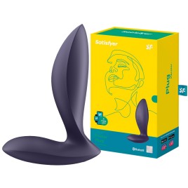Анальная смарт-втулка с вибрацией и стимулятором промежности Satisfyer Power Plug
