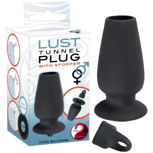 Анальный тоннель с заглушкой Lust Tunnel Plug