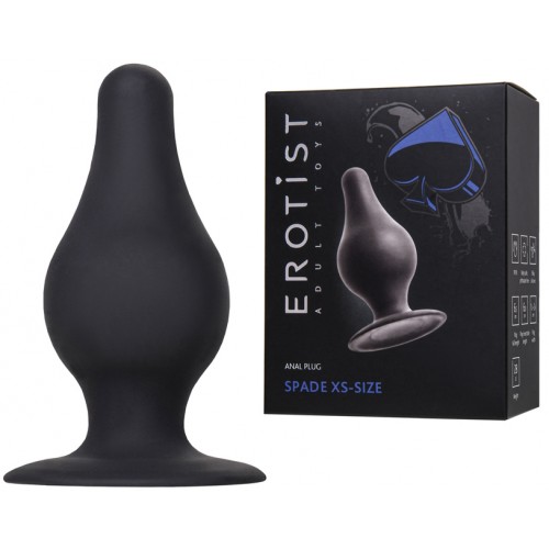 Фото Erotist Черная анальная втулка Erotist Spade XS
