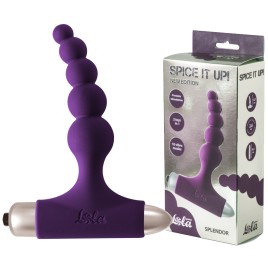 Анальная пробка с вибрацией Spice It Up New Edition Splendor фиолетовая