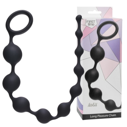 Анальная цепочка Long Pleasure Chain Black