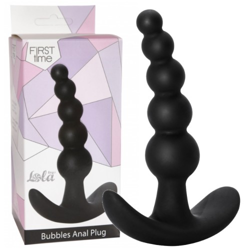 Анальная ёлочка Bubbles Anal Plug Black