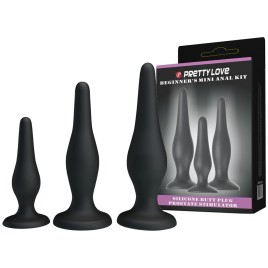 Набор силиконовых анальных пробок Beginners Mini Anal Kit