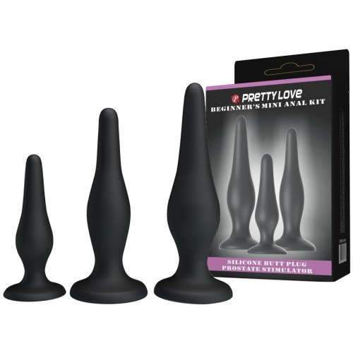 Набор силиконовых анальных пробок Beginners Mini Anal Kit