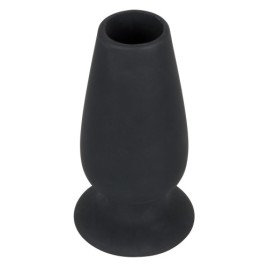 Анальный тоннель Peeping anal plug черного цвета
