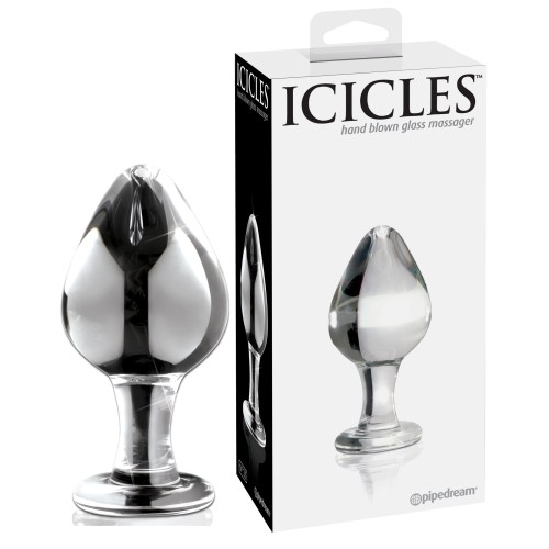 Стеклянная анальная пробка Icicles