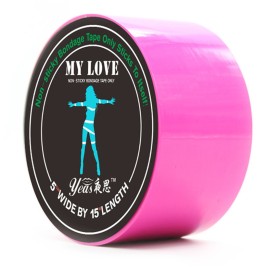 Розовая бондажная лента My Love 15 м