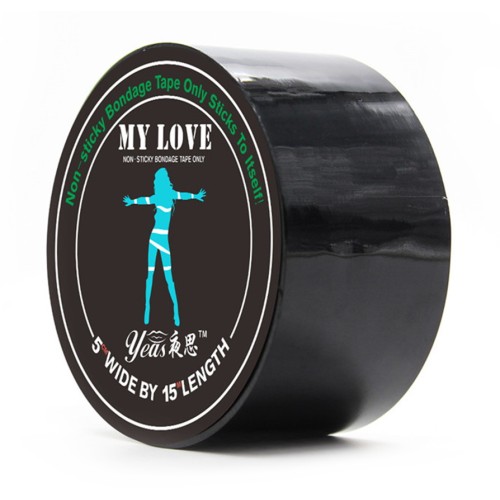 Черная бондажная лента My Love 15 м