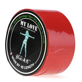 Красная бондажная лента My Love 15 м