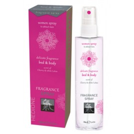 Спрей с феромонами для тела и белья Вишня и Белый лотос Women Spray Shiatsu 100 мл