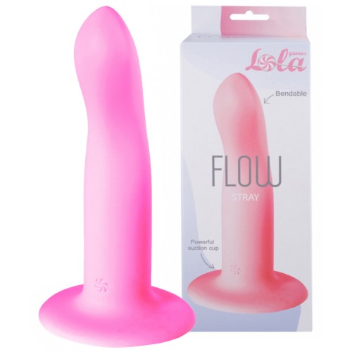 Нереалистичный фаллос на присоске Flow Stray Pink 17 см