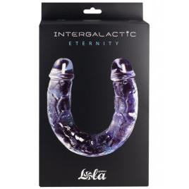 Двусторонний прозрачный фаллоимитатор Intergalactic Eternity 30 см