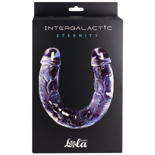 Двусторонний прозрачный фаллоимитатор Intergalactic Eternity 30 см