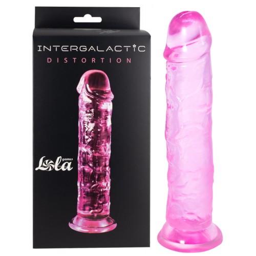 Прозрачный фаллоимитатор Intergalactic Distortion Pink 18 см