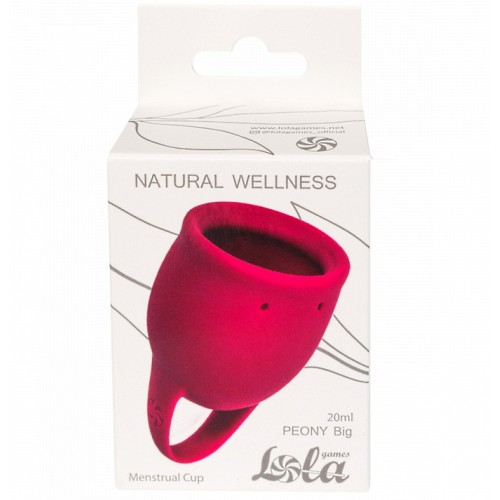 Менструальная чаша Natural Wellness Peony Wine Red 20 мл