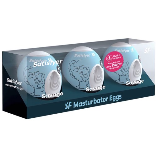 Набор яиц-мастурбаторов Satisfyer Masturbator Eggs Savage 3 шт