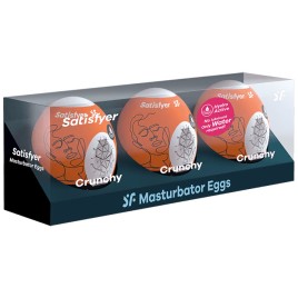 Набор яиц-мастурбаторов Satisfyer Masturbator Eggs Crunchy 3 шт