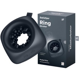 Перезаряжаемый компактный мастурбатор с вибрацией Satisfyer Ring Stroker