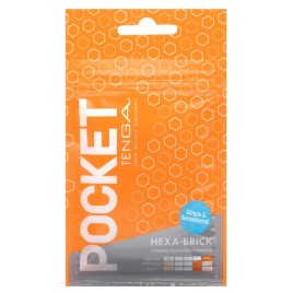 Карманный мастурбатор Tenga Pocket Hexa-Brick