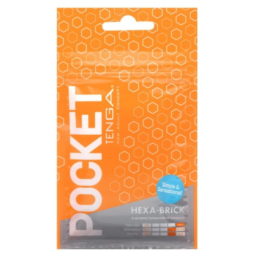 Карманный мастурбатор Tenga Pocket Hexa-Brick