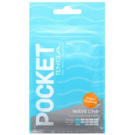 Карманный мастурбатор Tenga Pocket - Wave Line