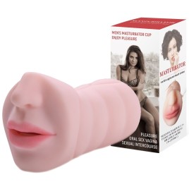 Мастурбатор ротик с зубками Oral sex with teeth