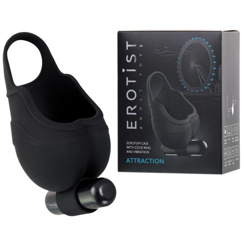 Изображение Erotist Кольцо на пенис и утяжка на мошонку с вибрацией Erotist Attraction