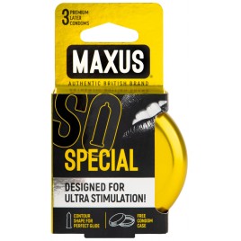 Презервативы в металлическом кейсе Maxus №3 Special точечно-ребристые