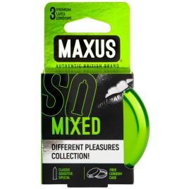 Презервативы в металлическом кейсе Maxus №3 Mixed микс