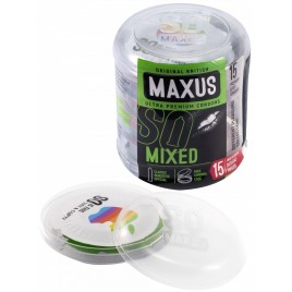 Презервативы в пластиковом кейсе Maxus №15 Mixed микс