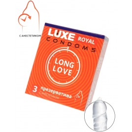 Презервативы с продлевающим эффектом Luxe Royal Long Love 3 шт Презервативы с продлевающим эффектом Luxe Royal Long Love 3 шт