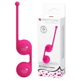 Вагинальные шарики со смещённым центром тяжести Pretty Love Kegel Tighten Up III розовые