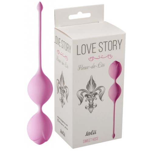 Вагинальные шарики Love Story Fleur-de-lisa Sweet Kiss розовые