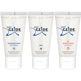 Набор из 3 гелей-любрикантов на водной основе Just Glide 3 х 50 мл