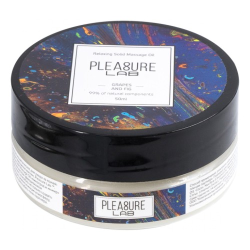 Твердое массажное масло с афродизиаком Pleasure Lab Relaxing виноград и инжир 50 мл