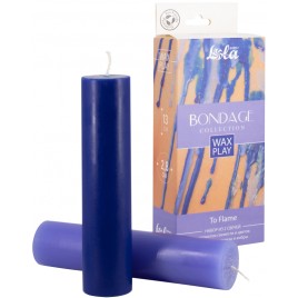 Набор из 2 низкотемпературных Wax Play свечей Bondage To Flame 160 гр