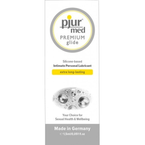 Силиконовый лубрикант Pjur Med Premium glide 1,5 мл, пробник