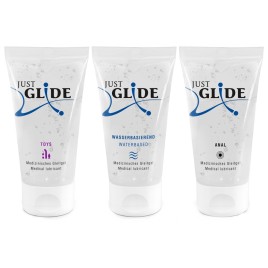 Набор гелей-любрикантов на водной основе JustGlide 3 х 50 мл